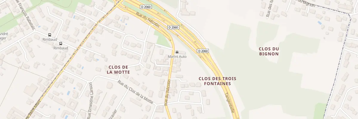 Plan du 208 Rue du Nécotin à Orléans