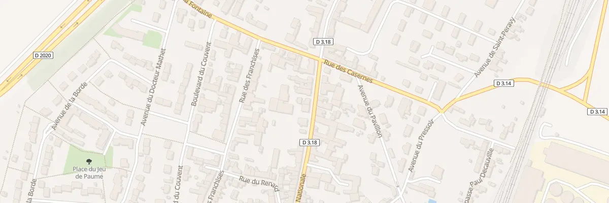 Plan du 26 Rue Nationale à Toury