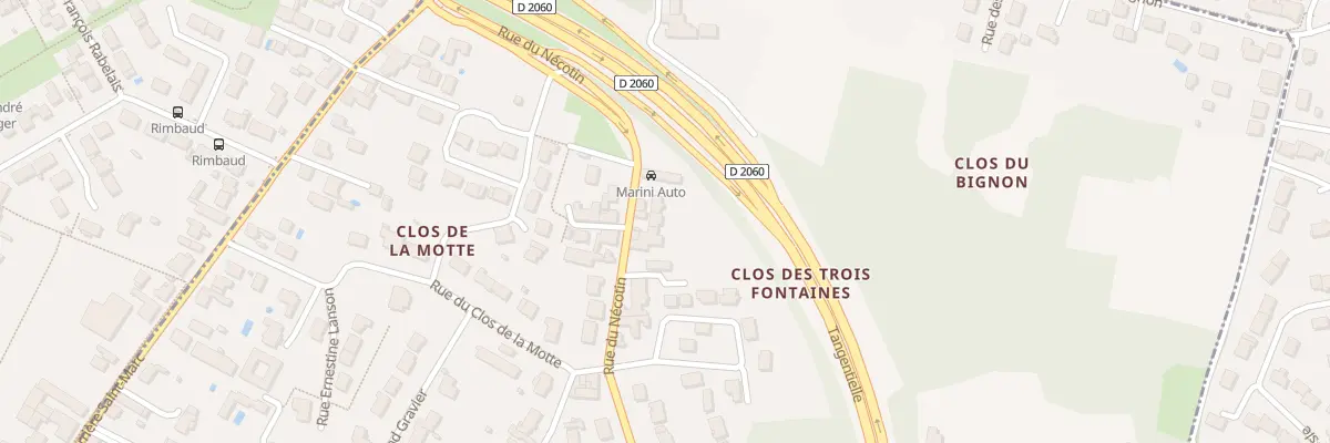 Plan du 206 Rue du Nécotin à Orléans