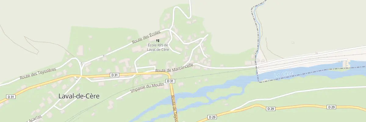 Plan du 265F Le Bourg à Laval-de-Cère