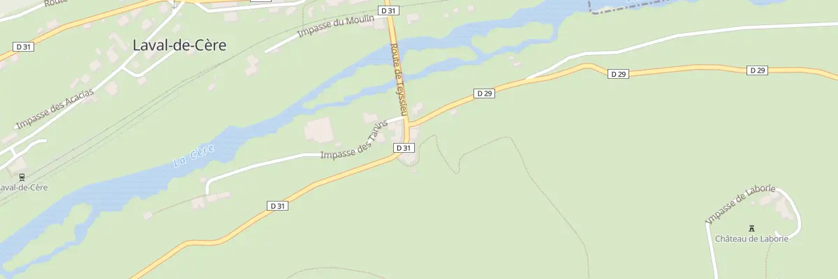 Plan du 143 Rte de Teyssieu à Laval-de-Cère