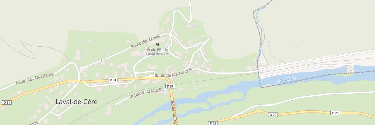 Plan du 3 Imp des Combes de Cayssalié à Laval-de-Cère