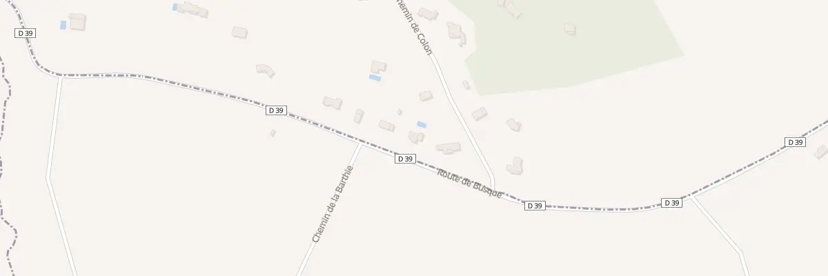 Plan du 13 Rte de Peyrens à Busque