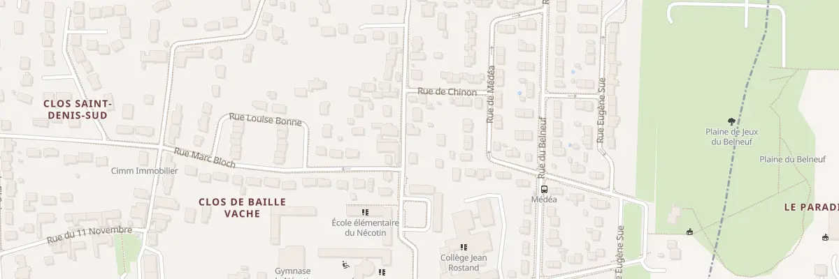 Plan du 38 Rue du Nécotin à Orléans