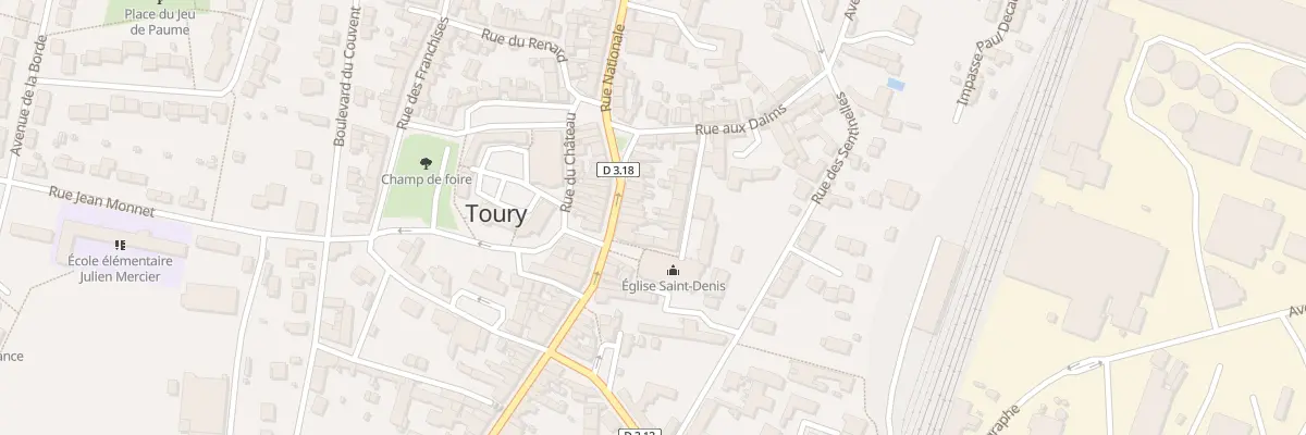Plan du 65 Rue Nationale à Toury