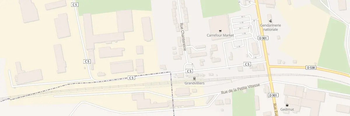 Plan du 1 Rue Chantereine à Grandvilliers