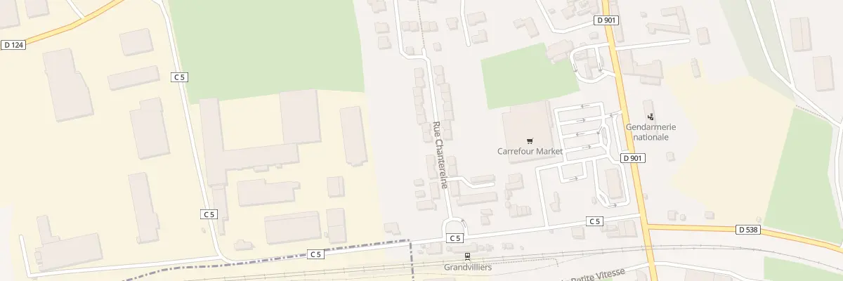 Plan du 17 Rue Chantereine à Grandvilliers
