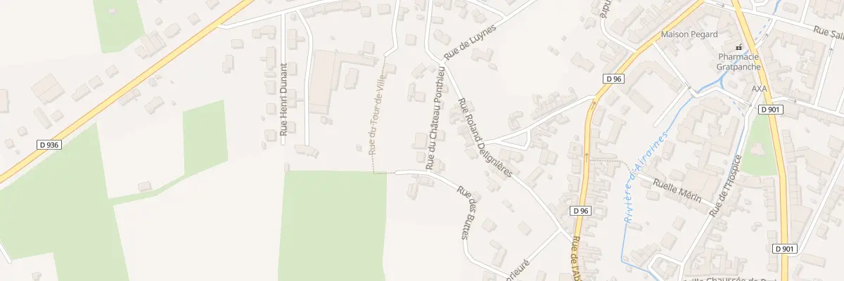 Plan du 5271 Rue du Chateau de Ponthieu à Airaines