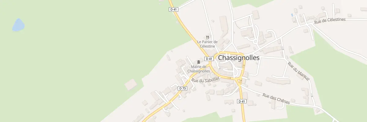 Plan du 10 Rue des Echoppes à Chassignolles