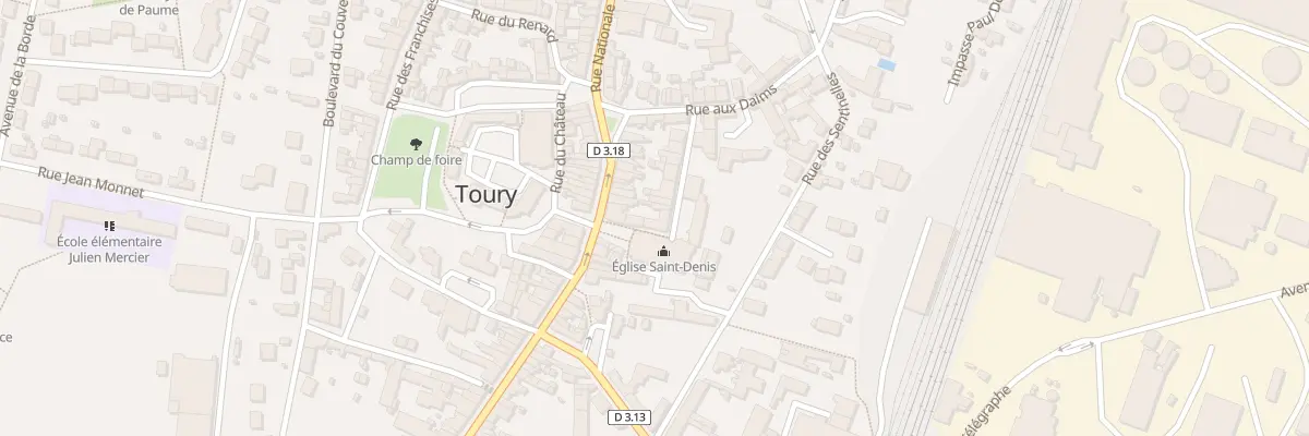 Plan du 69 Rue Nationale à Toury