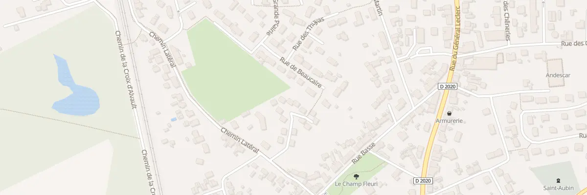 Plan du 13 Rue des Rouliers à La Ferté-Saint-Aubin