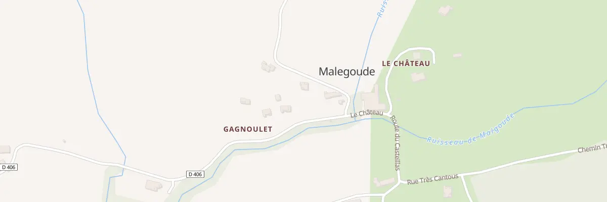 Plan du 14 Gagnoulet à Malegoude