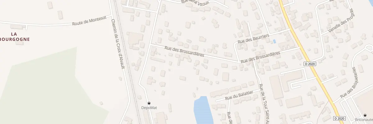 Plan du 25 Rue des Brossardières à La Ferté-Saint-Aubin