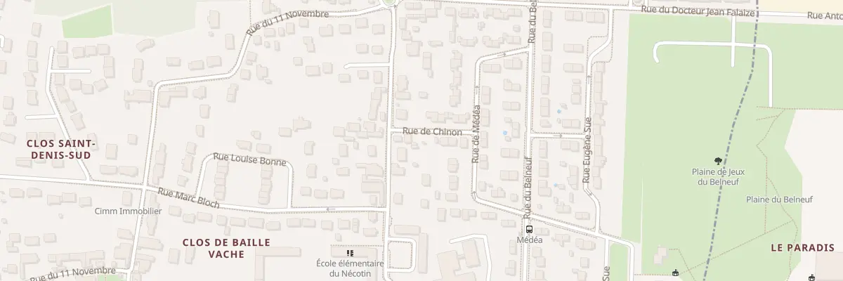 Plan du 44 Rue du Nécotin à Orléans