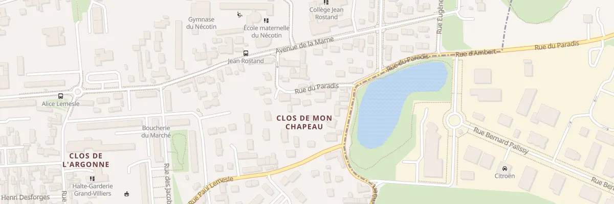 Plan du 4B Rue du Paradis à Orléans