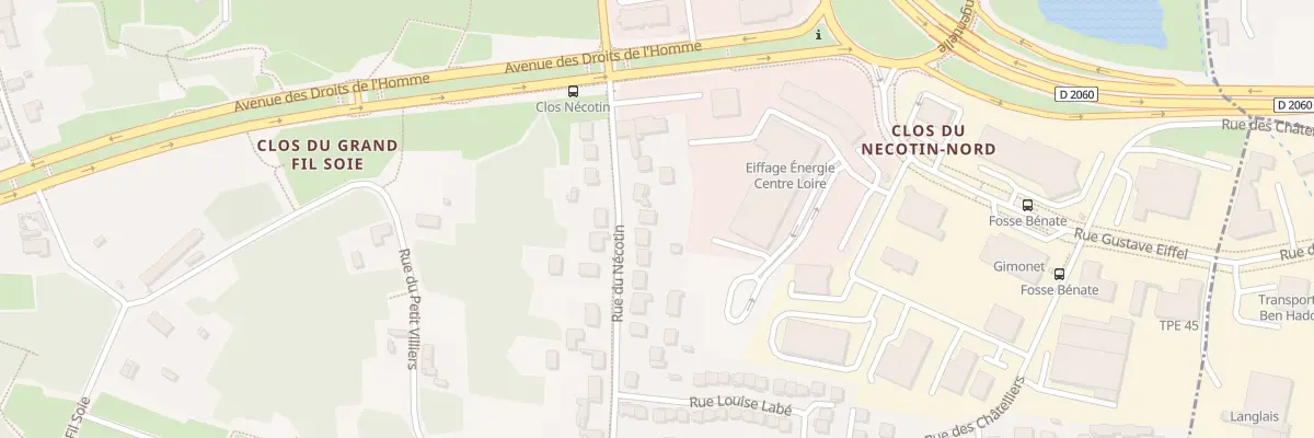 Plan du 100 Rue du Nécotin à Orléans