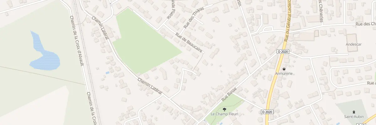Plan du 15 Rue des Rouliers à La Ferté-Saint-Aubin
