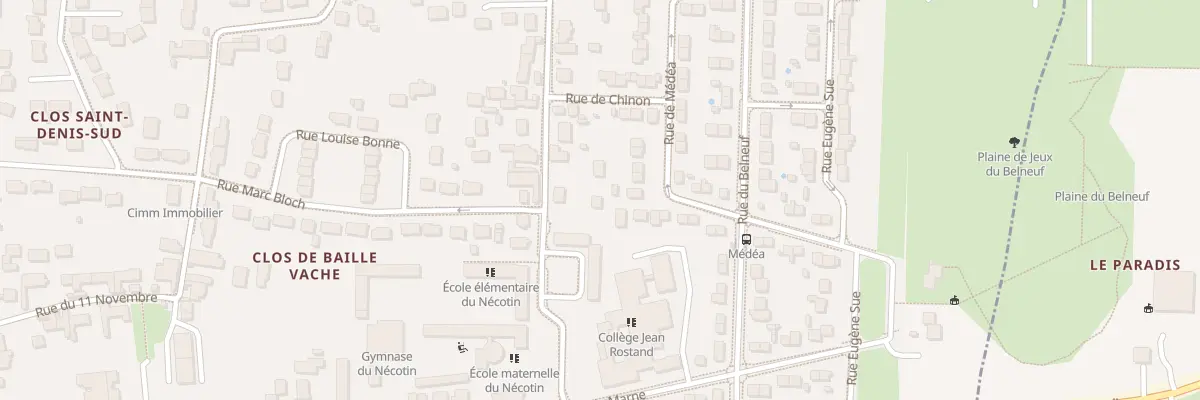 Plan du 34 Rue du Nécotin à Orléans