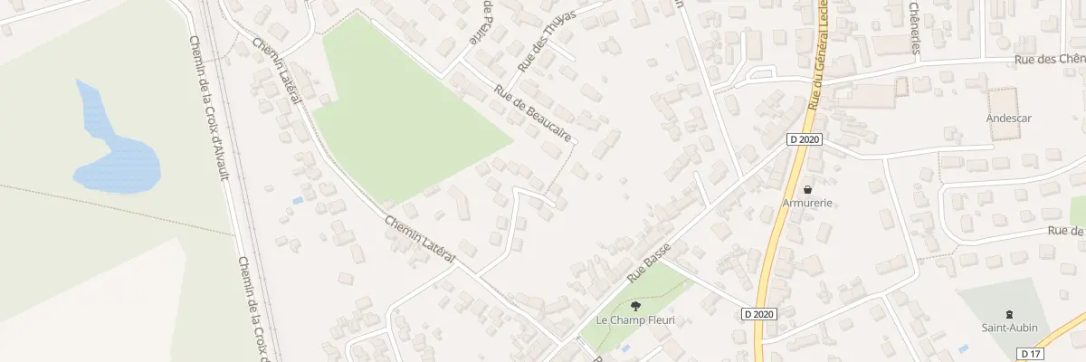 Plan du 14 Rue des Rouliers à La Ferté-Saint-Aubin