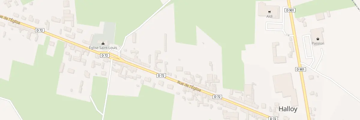 Plan du 30 Rue de l’Eglise à Halloy