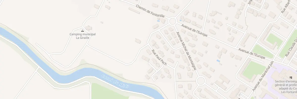 Plan du 101 Rue Paul Pech à Castelnaudary