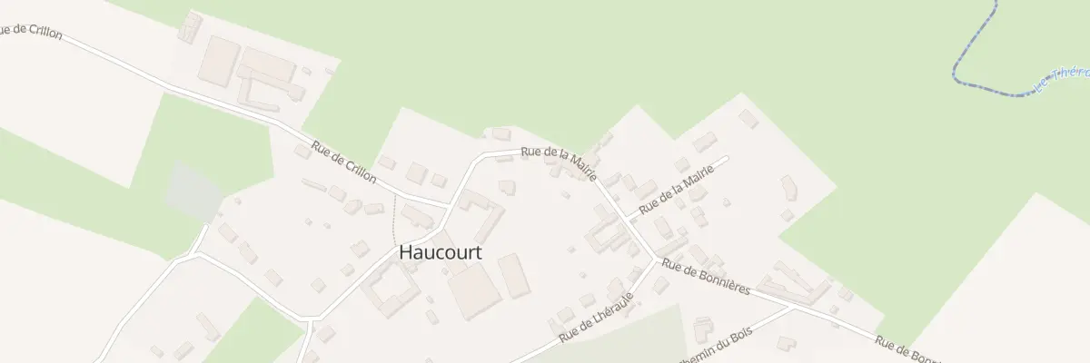 Plan du 6 Rue de la Mairie à Haucourt