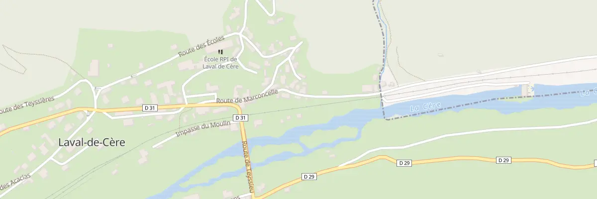 Plan du 5139 Le Bourg à Laval-de-Cère