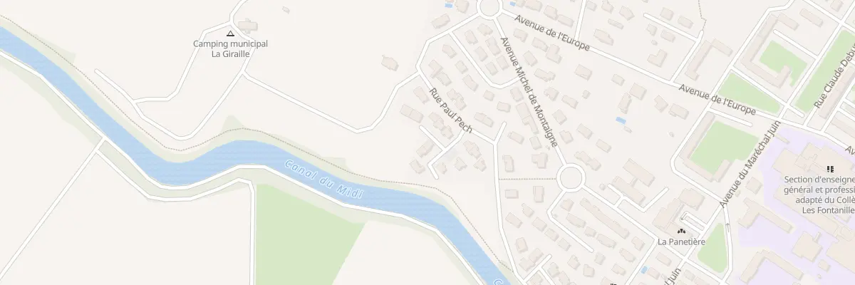 Plan du 42 Rue Gaston Garouste à Castelnaudary