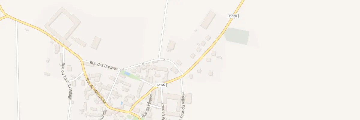 Plan de la Rue des Brosses à Intréville