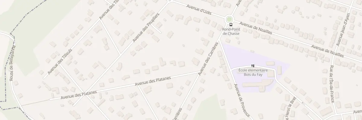 Plan du 4 Av des Platanes au Mesnil-Saint-Denis