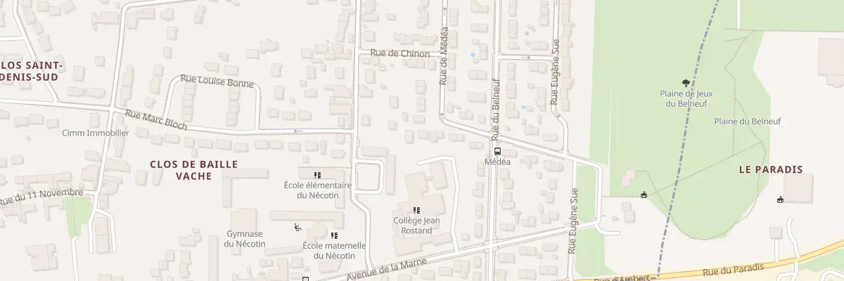 Plan du 23 Rue de Médéa à Orléans