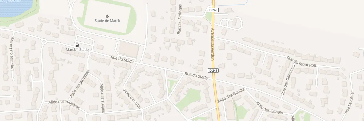 Plan du 90 Rue du Stade à Marck