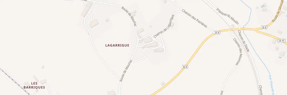 Plan du 16 Che de Lagarrigue à Senouillac