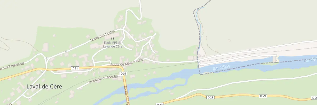 Plan du 25 Imp de Lanau à Laval-de-Cère