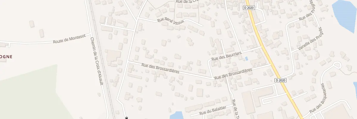 Plan du 22 Rue des Brossardières à La Ferté-Saint-Aubin