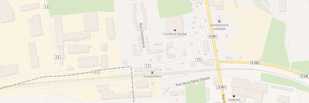 Plan du 10 Rue Chantereine à Grandvilliers