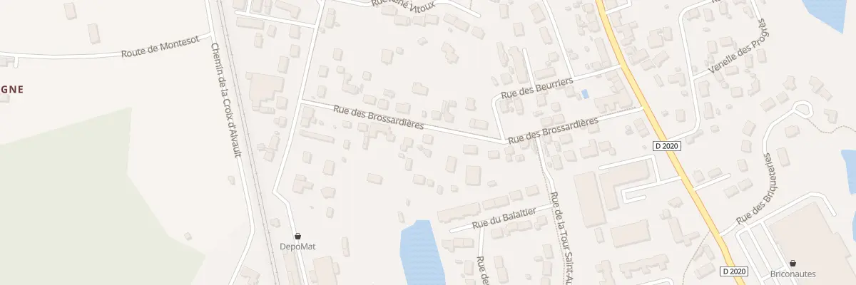 Plan du 21 Rue des Brossardières à La Ferté-Saint-Aubin