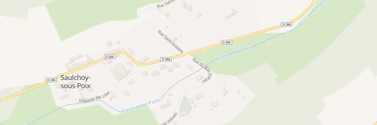 Plan du 5030F Rue de l’Oree du Bois à Saulchoy-sous-Poix