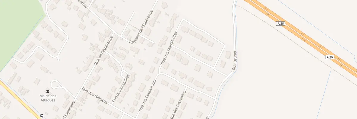 Plan du 130 Rue des Marguerites aux Attaques