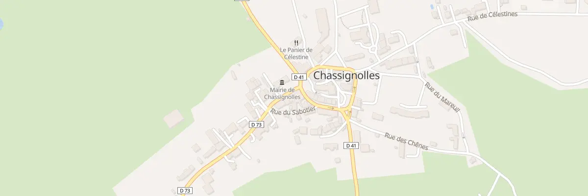 Plan du 3 Rue des Echoppes à Chassignolles