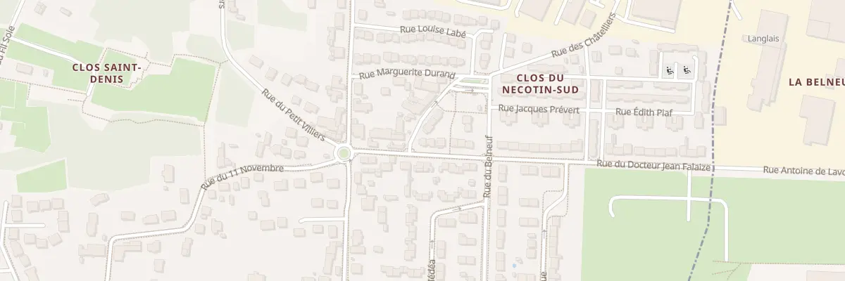 Plan du 3 Rue du Doc Jean Falaize à Orléans