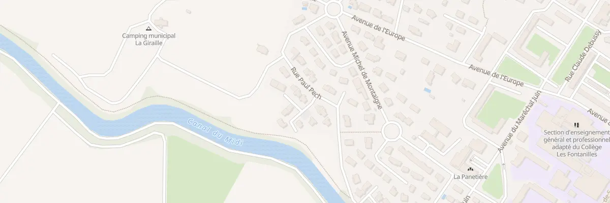 Plan du 28 Rue Gaston Garouste à Castelnaudary