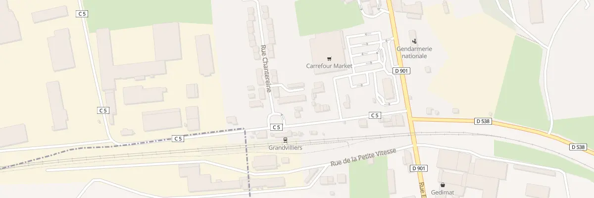 Plan du 6 Rue Chantereine à Grandvilliers