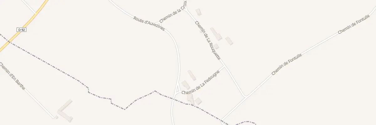 Plan du 1 Che de La Fedougne à Péchaudier