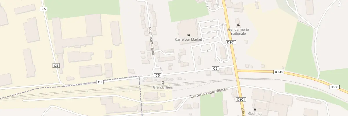 Plan du 2 Rue Chantereine à Grandvilliers