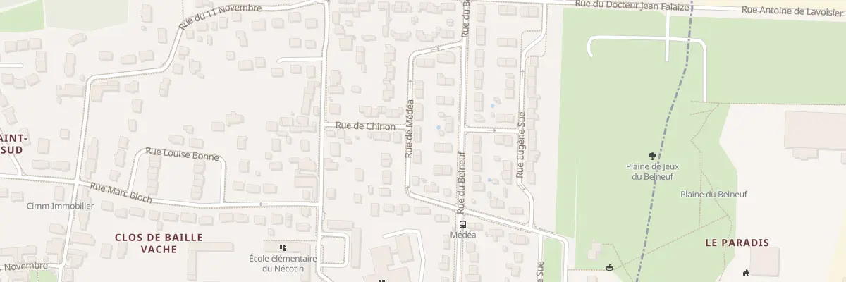 Plan du 22 Rue de Médéa à Orléans