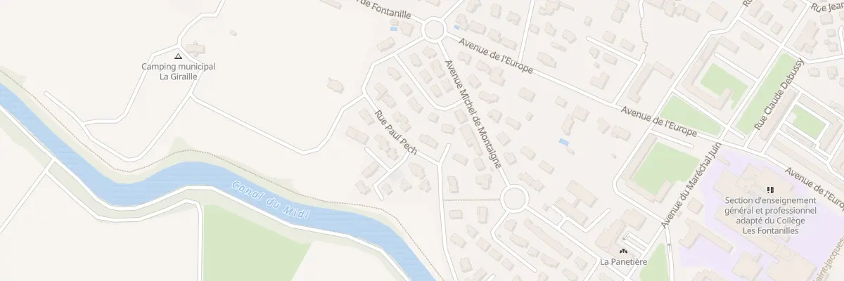 Plan du 28 Rue Paul Pech à Castelnaudary