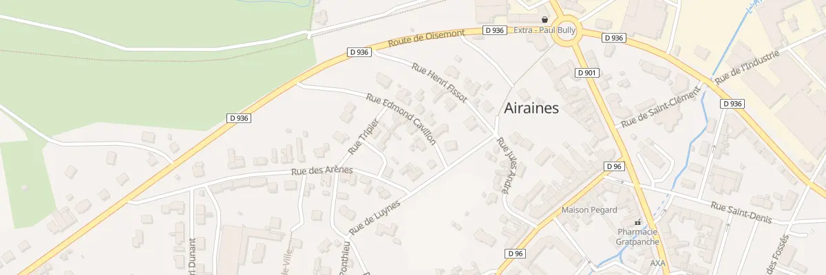 Plan du 3 Rue Edmond Cavillon à Airaines