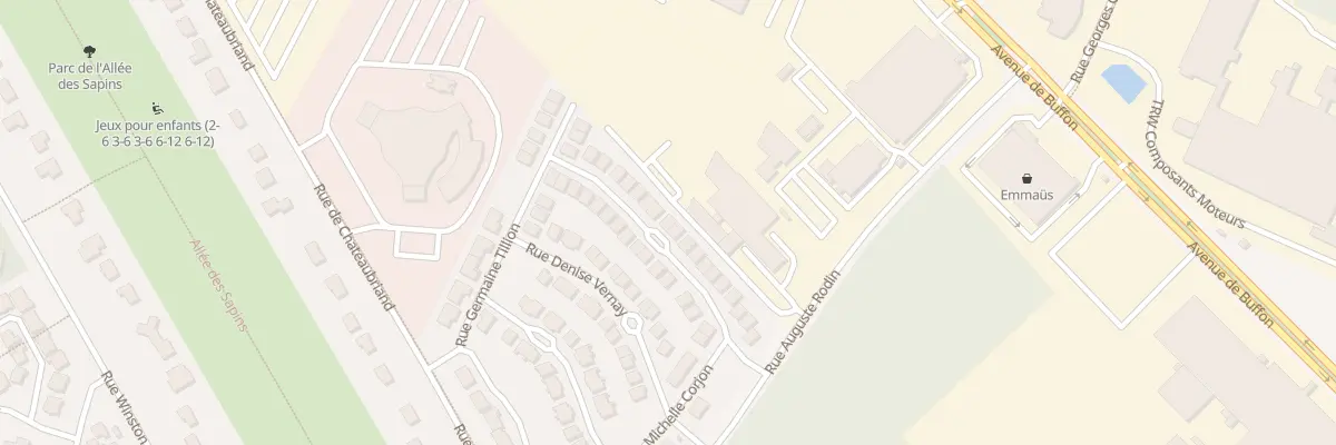 Plan du 15 Rue Yvette Kohler-Choquet à Orléans