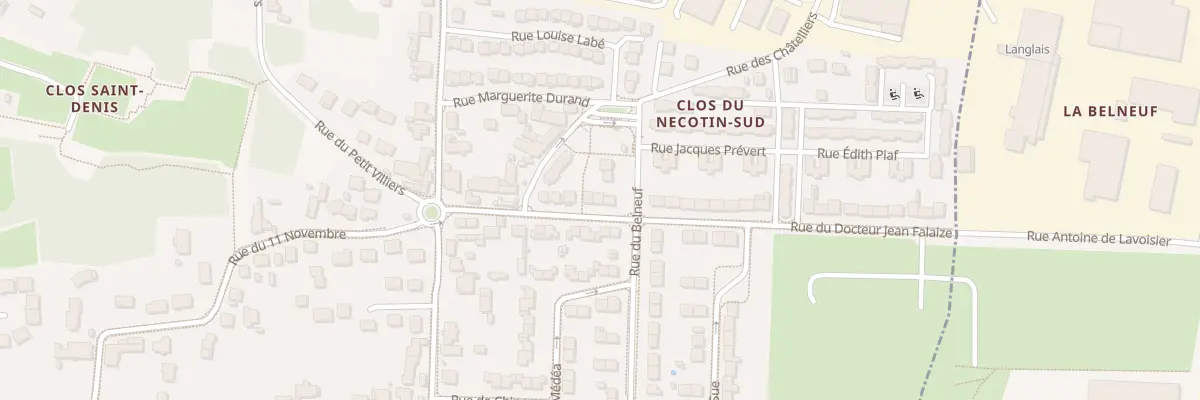 Plan du 11 Rue du Doc Jean Falaize à Orléans